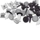 10er Set YOU.S Original Unterboden Unterfahrschutz Clips + Muttern + Schrauben kompatibel mit Citroen kompatibel mit Fiat kompatibel mit Peugeot - 46408953