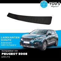 YOU.S Original Ladekantenschutz Schutzleiste ABS Kunststoff Schwarz kompatibel mit Peugeot 5008 ab Bj. 2009-2017