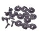 20er Set YOU.S Original Radhausschale Radhaus Befestigungs Clips + Torx Schrauben kompatibel mit Audi