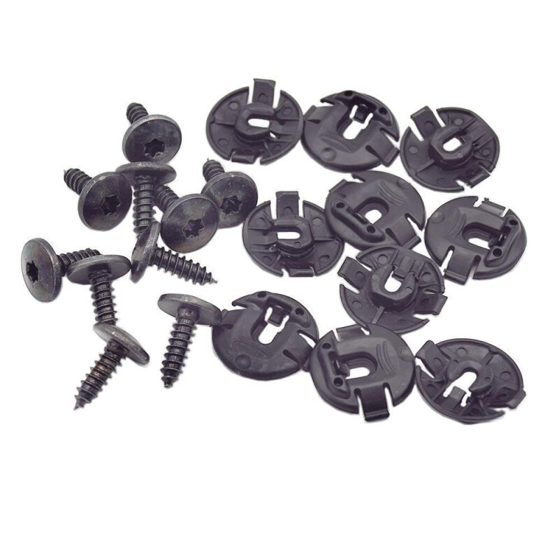 40er Set YOU.S Original Radhausschale Radhaus Befestigungs Clips + Torx Schrauben kompatibel mit Audi