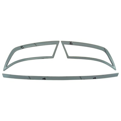 YOU.S Original Auspuffblende Auspuff Abdeckung Chrom / Edelstahl 3-TLG. kompatibel mit Skoda Octavia III
