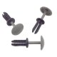 10 x YOU.S Original Universal Befestigungsclip Druckclip Stopfen Ø 8x9 mm in GRAU