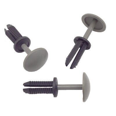 20 x YOU.S Original Universal Befestigungsclip Druckclip Stopfen Ø 8x9 mm in GRAU