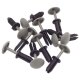 30 x YOU.S Original Universal Befestigungsclip Druckclip Stopfen Ø 8x9 mm in GRAU