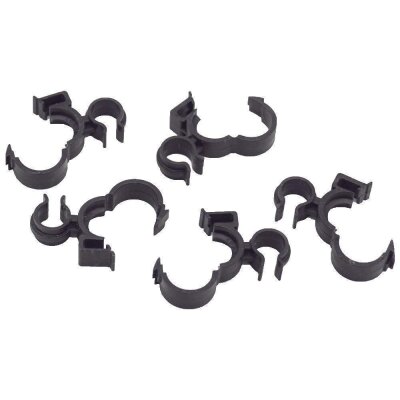 20 x YOU.S Original Universal Doppelclip Schlauchclip Kabelhalter Leitungsclip Kunststoffclips Clips Halter