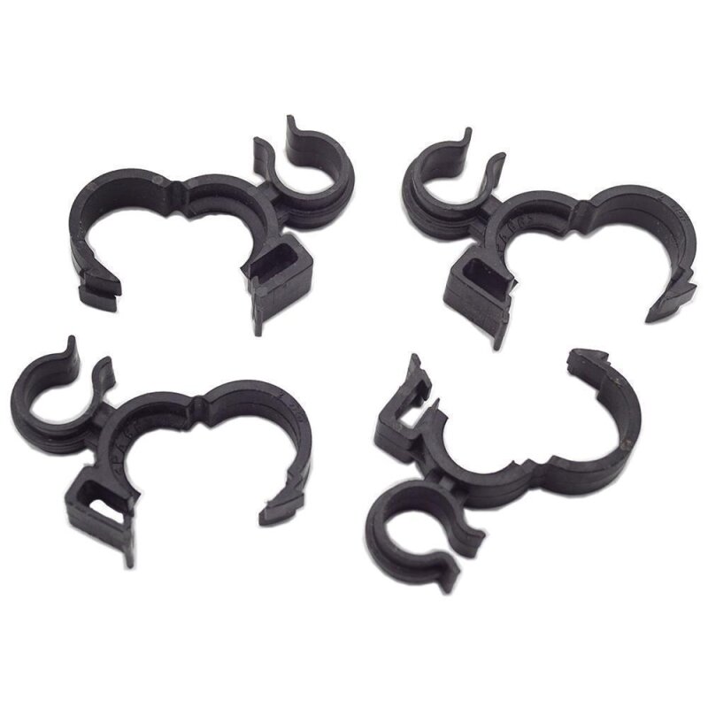 40 x YOU.S Original Universal Doppelclip Schlauchclip Kabelhalter Leitungsclip Kunststoffclips Clips Halter