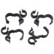 40 x YOU.S Original Universal Doppelclip Schlauchclip Kabelhalter Leitungsclip Kunststoffclips Clips Halter