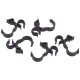 50 x YOU.S Original Universal Doppelclip Schlauchclip Kabelhalter Leitungsclip Kunststoffclips Clips Halter