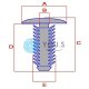 50 x YOU.S Original Innenverkleidung Universal Tannenbaumclip Befestigung Clips