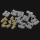 10er Set YOU.S Original Kotflügel Zierleiste Klammern + Tüllen Clips kompatibel mit Mercedes-Benz C-Klasse (W203) - A0119882878