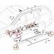 210-teilig YOU.S Original Seitenleisten Befestigung Clips SET kompatibel mit Mercedes C-Klasse W203 CL203 S203 CLK C209 A209 - A0019900192