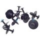 60-teilig YOU.S Original Seitenschürze Radlaufabdeckung Befestigung Clips SET kompatibel mit Mercedes - A0019900192