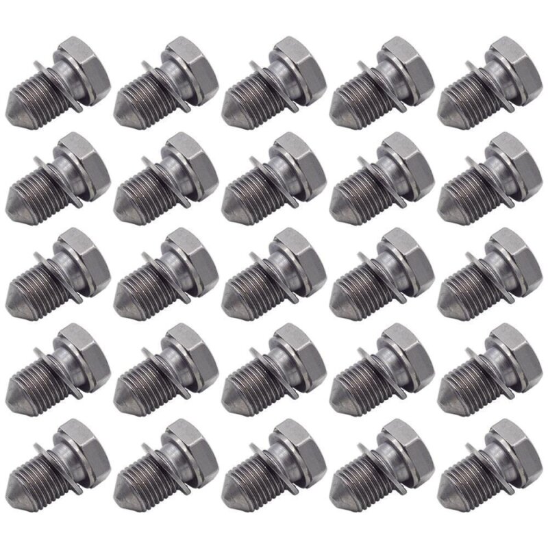 25 x YOU.S Original Ölablassschraube Ölwanne Schraube M14x1,5 mm kompatibel mit Audi - N90813201