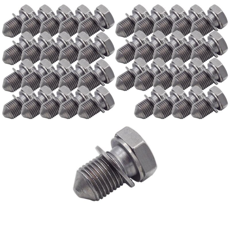 40 x YOU.S Original Ölablassschraube Ölwanne Schraube M14x1,5 mm kompatibel mit Audi Chrysler Cupra Dodge Ford Jeep Mitsubishi Porsche Seat - N90813201