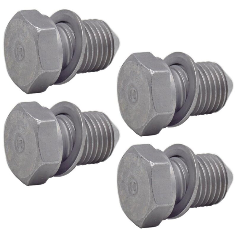 4 x YOU.S Original Ölablass-Schraube Ölwannenschraube Schraube M14x1,5 mm kompatibel mit VW - N90813202