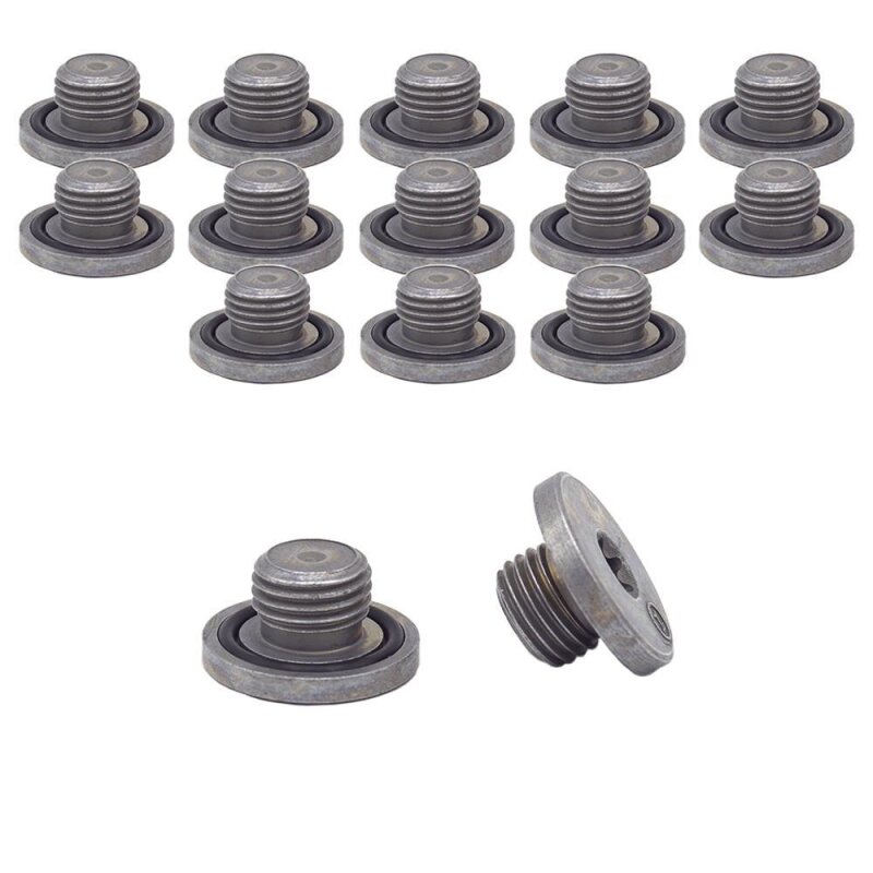 15 x YOU.S Original Ölablassschraube Ölwanne Schraube M14x1,5 mm kompatibel mit Alfa Romeo kompatibel mit Cadillac kompatibel mit Chevrolet kompatibel mit Fiat kompatibel mit Ford kompatibel mit Lancia kompatibel mit Lotus kompatibel mit Opel - 46823509