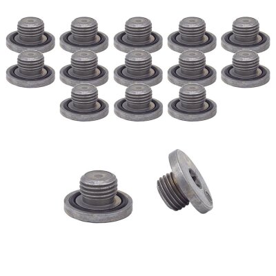 15 x YOU.S Original Ölablassschraube Ölwanne Schraube M14x1,5 mm kompatibel mit Alfa Romeo kompatibel mit Cadillac kompatibel mit Chevrolet kompatibel mit Fiat kompatibel mit Ford kompatibel mit Lancia kompatibel mit Lotus kompatibel mit Opel - 46823509