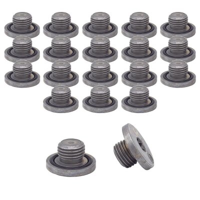 20 x YOU.S Original Ölablassschraube Ölwanne Schraube M14x1,5 mm kompatibel mit Alfa Romeo kompatibel mit Cadillac kompatibel mit Chevrolet kompatibel mit Fiat kompatibel mit Ford kompatibel mit Lancia kompatibel mit Lotus kompatibel mit Opel - 46823509