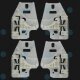 4 x YOU.S Original Fensterheber Gleitbacken SET Vorne L & R kompatibel mit BMW 3 (E46)