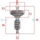 YOU.S Außenspiegel Motor Reparatur Zahnrad kompatibel mit BMW 3er (E46) (E90) 5er (E39) (E60) 7er (E38) (E65)