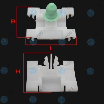 10 x YOU.S Original Zierleisten Befestigung Clips kompatibel mit VW Golf / kompatibel mit Vento 1H0853585B