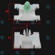 10 x YOU.S Original Zierleisten Befestigung Clips kompatibel mit VW Golf / kompatibel mit Vento 1H0853585B