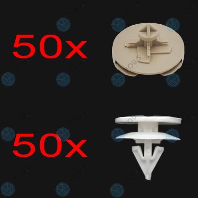 50 x YOU.S Original Türverkleidung Befestigung Clips kompatibel mit VW Golf kompatibel mit Passat Vento