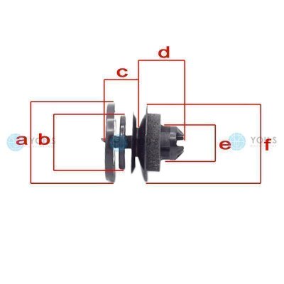 30 x YOU.S Original Türverkleidung Befestigungsclips kompatibel mit VW Golf IV / VI / VII / GOL IV