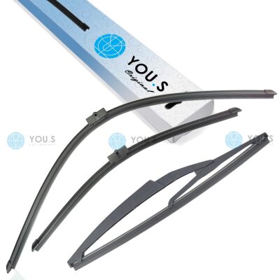 YOU.S Original SCHEIBENWISCHER SET VORNE + HINTEN...