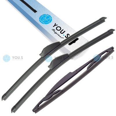 YOU.S Original SCHEIBENWISCHER SET VORNE + HINTEN...
