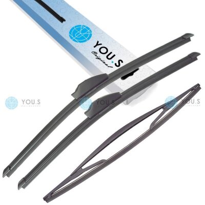 YOU.S Original SCHEIBENWISCHER SET VORNE + HINTEN...