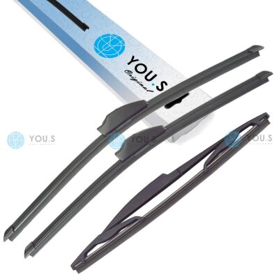 YOU.S Original SCHEIBENWISCHER SET VORNE + HINTEN...