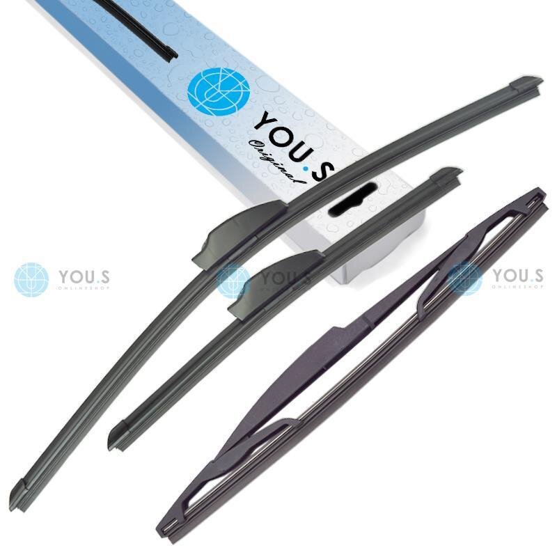 YOU.S Original SCHEIBENWISCHER SET VORNE + HINTEN für DAIHATSU MITSUBISHI