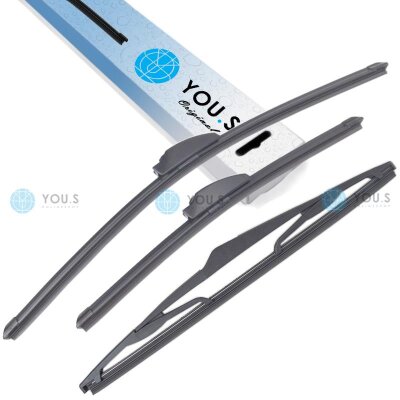 YOU.S SCHEIBENWISCHER SET VORNE + HINTEN kompatibel mit...