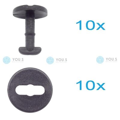 10 x YOU.S Original Fußmatten Befestigung Clips...