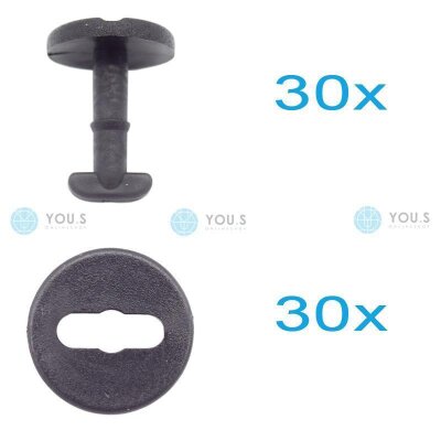 30 x YOU.S Original Fußmatten Befestigung Clips...