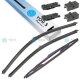 YOU.S Original SCHEIBENWISCHER SET VORNE + HINTEN kompatibel mit MAZDA 3 (BK)