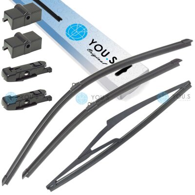 YOU.S Original SCHEIBENWISCHER SET VORNE + HINTEN...