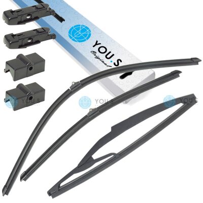 YOU.S Original SCHEIBENWISCHER SET VORNE + HINTEN...