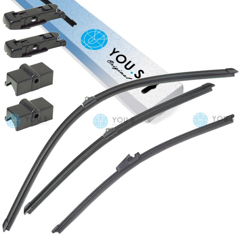 YOU.S Original SCHEIBENWISCHER SET VORNE + HINTEN kompatibel mit BMW X3 (F25)