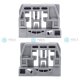 YOU.S Original Fensterheber Gleitstücke SET Hinten L / R für VW Caddy III / Touran