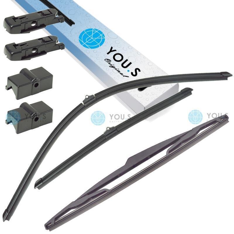 YOU.S Original SCHEIBENWISCHER SET VORNE + HINTEN für CITROEN PEUGEOT
