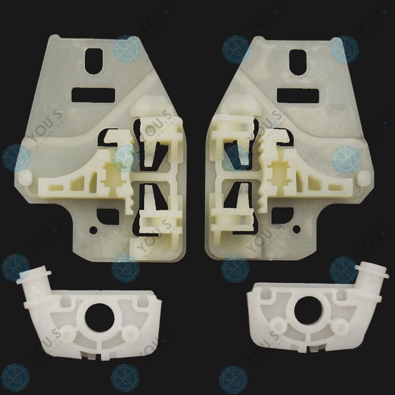 YOU.S Original Reparatursatz Gleitstücke Fensterheber Eckstücke (8-Teile) Set Vorne Links + Rechts kompatibel mit BMW 3er (E46)