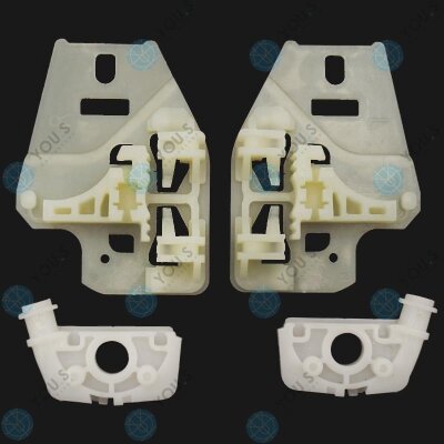YOU.S Original Reparatursatz Gleitstücke Fensterheber Eckstücke (8-Teile) Set Vorne Links + Rechts kompatibel mit BMW 3er (E46)