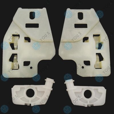 YOU.S Original Reparatursatz Gleitstücke Fensterheber Eckstücke (8-Teile) Set Vorne Links + Rechts kompatibel mit BMW 3er (E46)
