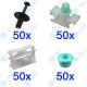 50er SET YOU.S Original Befestigung Clips Spreiznieten kompatibel mit BMW 3er (E36)