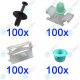 100er SET YOU.S Original Befestigung Clips Spreiznieten kompatibel mit BMW 3er (E36)