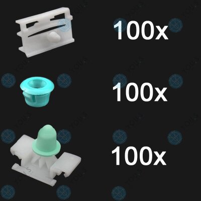 100er SET YOU.S Original Seitenschweller Befestigung Clips kompatibel mit BMW 3er (E36)