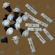 40er SET YOU.S Original Befestigung Clips Zierleisten für VW Golf / Jetta