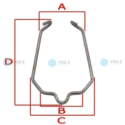 1 x YOU.S Original Sicherungsclip Turboschlauch für RENAULT Megane III / Fluence